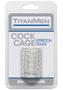 Titanmen Ribbed Stretch-to-fit Cock Cage - Clear