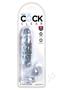 King Cock Clear Dildo With Balls 6in - Clear